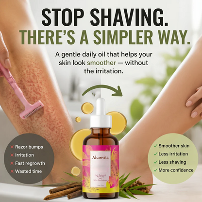 Alurevita Beauty Hair Reduction Oil – Stop Unwanted Hair & Reveal Softer Skin