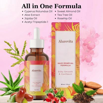 Alurevita Beauty Hair Reduction Oil – Stop Unwanted Hair & Reveal Softer Skin