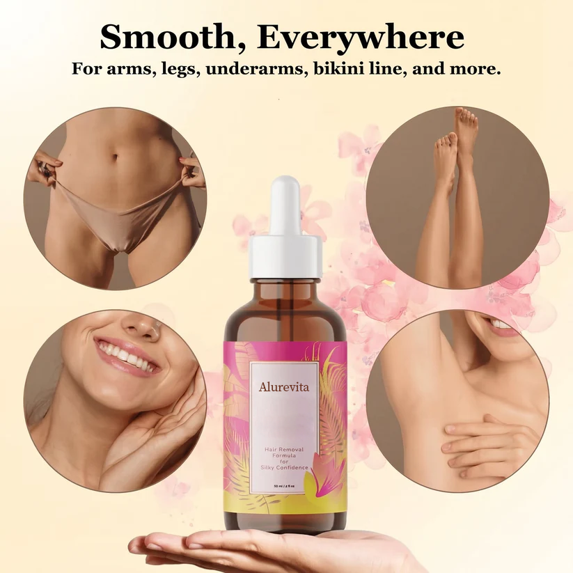 Alurevita Beauty Hair Reduction Oil – Stop Unwanted Hair & Reveal Softer Skin