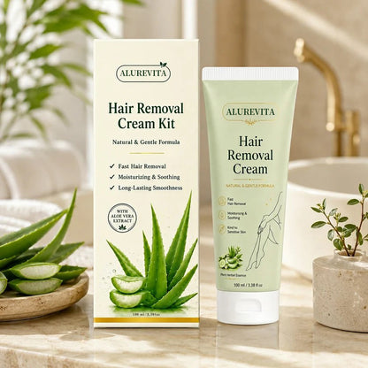 Alurevita™ Natural Gentle Hair Removal Cream | For Women & Men, Sensitive Skin