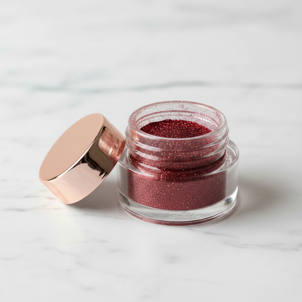 Glitter Pigment Burgundy Red