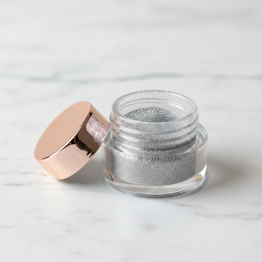 Glitter Pigment Icy Silver